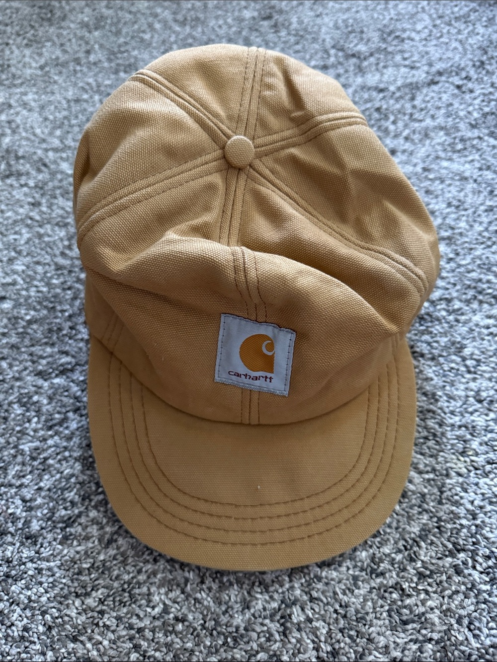 Carhartt Canvas Insulated Cap Hat with Ear Flaps Size Large Made in USA